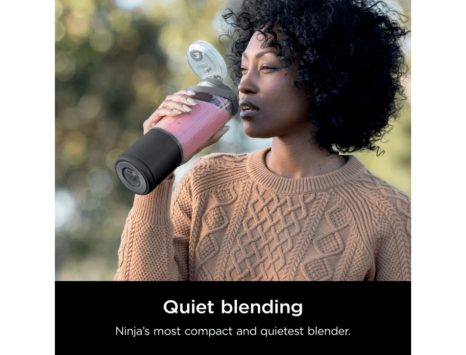 Restored Ninja Blast 16-Oz Portable Personal Blender, Leak Proof Lid & Easy Sip Spout, Smoothie Blender, BC100BK Black (Refurbished)