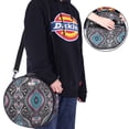 thumbnail image 4 of Bolsa bordada LoDrid redonda de doble capa con tótem de asa, 4 of 8