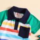 thumbnail image 3 of Gibobby Blusa Manga Larga Niños Camisa para niños pequeños Estampados a Manga corta Botón Chacket Niños Niñas Camisa Tops Outwear(Verde, 12-18 Meses), 3 of 5