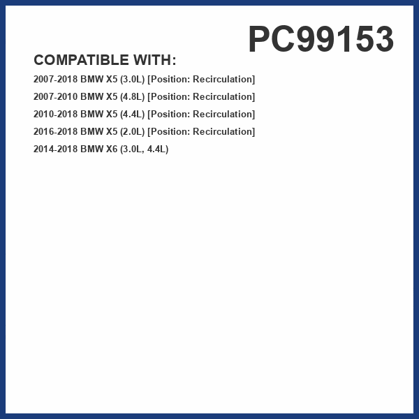 PG PC99153 Activated Charcoal Cabin Air Filter | Fits 2007-2018 BMW X5 3.0L, Recirculation
