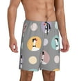 thumbnail image 2 of Sikiie Cute Geese Mens Pajama Shorts, Lightweight Lounge Pant with Pockets Soft Sleep Pj Shorts for MenLarge, 2 of 6