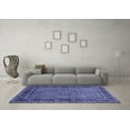 thumbnail image 3 of Ahgly Company Indoor Rectangle Persian Blue Traditional Area Rugs, 2' x 5', 3 of 4