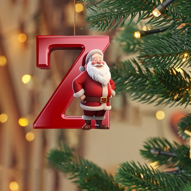 26 Letters Christmas Tree Decoration Pendant Christmas Tree Ornaments Personalized DIY Christmas Ornaments Christmas Decoration Xmas Tree Hanging Decor Feature