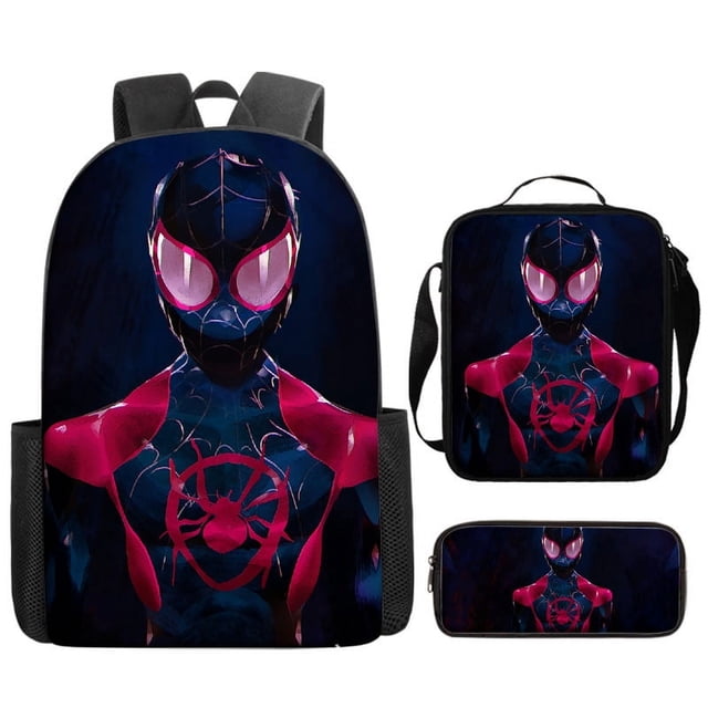Spider Man Satchel Suit, Spider Man Satchel Set Of 3, Girl Boy Including Pencil Box And Lunch Bag-Jinjin