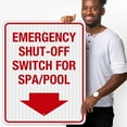 thumbnail image 2 of Emergency Shut Off Switch Sign, Pool Safety Sign,, 2 of 8