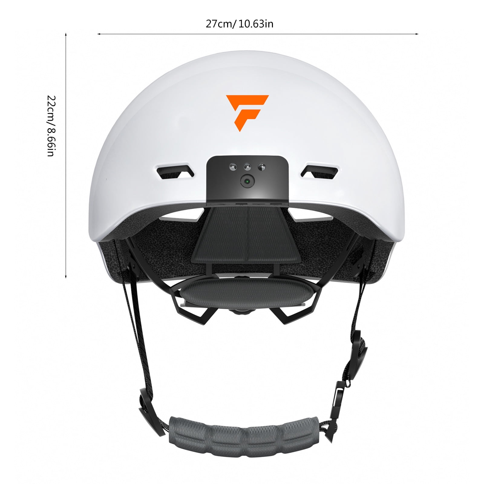 Commuters Helmets with 720P Camera & Windproof Ear Protections Comfortable Helmets with Record & Bright Front LEDs