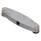 thumbnail image 4 of Calibre de rosca Métrico Imperial Acero inoxidable Herramientas de medición de paso de tornillo industrial R15.5‑25 mm, 4 of 9