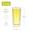 thumbnail image 4 of True Double Walled Beer Glasses, Insulated Pint Glasses, 16 oz Set of 2, 4 of 5