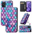 thumbnail image 1 of Compatible With Motorola Moto Edge 30 Neo Case Colorful Wallet Card Slot Pu Leather Kickstand Magnetic Rfid Blocking Cover, 1 of 3