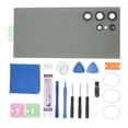 thumbnail image 2 of Rear Cover Back Glass Replacement for  S23 Ultra, Rear Glass Panel Cover Door Housing with Pre Installed Camera Lens and Repair Tool Kit for  S23 Ultra, 2 of 8