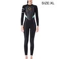 thumbnail image 3 of Maillot de Bain 3MM Multicolore Col Rond une-Pièce et Imperméable pour Ensemble de Snorkeling à Manches Longues Maillot de Bain Élastique Réglable Vêtements de Bain Noir TG, 3 of 7