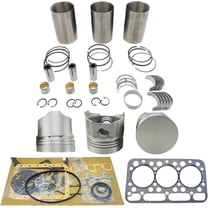 D1402 Engine Overhaul Rebuild Kit (No valve set) For Kubota D1402 Engine L2550DT L2550 L2650DT L2650DTGST L2650F For Bobcat 643 Skid Steer Loader Piston Height 80mm