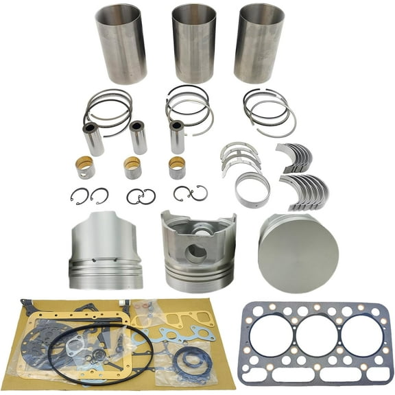 D1402 Engine Overhaul Rebuild Kit (No valve set) For Kubota D1402 Engine L2550DT L2550 L2650DT L2650DTGST L2650F For Bobcat 643 Skid Steer Loader Piston Height 80mm