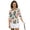 Colorful Leopard Print, variant on HUIACONG Autumn Golf Polo Shirt with Leaf Mushroom Pattern, 3/4 Sleeve Quarter Zip Top for Golf, Tennis, Hiking and Outdoor Sports