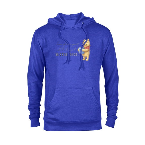 Disney 100 Anniversary Winnie the Pooh D100 Quote With You - Pullover Hoodie for Adults - Customized-Royal