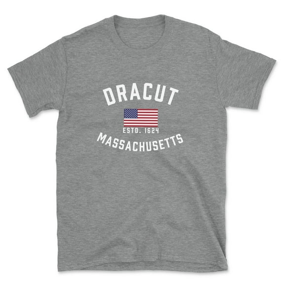 Dracut Massachusetts Patriot Men's Cotton T-Shirt