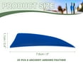 thumbnail image 2 of Uxcell Arrow Vanes Turkey Archery Arrows Feather Fletching Right Wing Fit for Hunting Target Shooting Blue 3 Inch, 25Pcs, 2 of 5