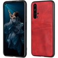 thumbnail image 1 of Compatible with Huawei Honor 20 Pro Case,XYCCA Slim PU Leather Back Case Cover with Credit Card Holder Durable Lightweight Protective Cover Case for Huawei Honor 20 Pro 6.26",(Red), 1 of 7