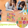 thumbnail image 3 of Kiddiway Wooden Puzzle for Toddlers - Number and Letter Shape Sorter with Pegged Board, Preschool Educational Learning Toy,A, 3 of 4