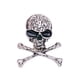 thumbnail image 1 of Sonducket Broche de calavera de estilo Punk, broches encantadores de tibias cruzadas para mujer, bisutería de moda para el Día de San Valentín, Pascua, Accesorios de disfraces Plata Sonducket  AP004648-01, 1 of 6