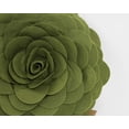thumbnail image 5 of Fennco Styles Eva's Flower Garden Decorative Throw Pillow with Insert - 13 inches Round (Kiwi, 13" Case+Insert), 5 of 8