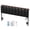 Black, variant on Pinmoco Queen Upholstered Headboard with Storage, LED Lights and Charging Station, Black PU Upholstery, Height Adjustable, Easy Assembly(Bed Headboard Only)