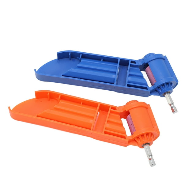 Portable Drill Sharpener, Plastic Shell Drill Bit Grinding Tool Lightweight Standard Size 2PCS For Industrial Repairs