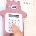 thumbnail image 2 of Calculadoras lindas, calculadora portátil, linda calculadora mini con forma de oso, calculadora con forma de oso, apariencia llamativa, 2 of 3