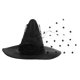 thumbnail image 3 of Sombrero de bruja en miniatura, gorro de bruja de malla para Halloween, accesorio de cosplay, decoración para fiestas., 3 of 7
