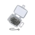 thumbnail image 2 of 50Pcs Barb Fishing Hooks 2/4/6/8 Carp Rigs Fishhooks High Carbon Steel 8001 Number 4, 2 of 9