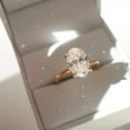 thumbnail image 4 of solitaire jewels 3.75CT Oval Moissanite Solitaire Engagement Ring For Women, 14K Yellow Gold, 4 of 7