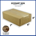 thumbnail image 2 of EcoSwift Brand Premium 7x4x3 Cardboard Box Mailing Packing Shipping Box Corrugated Carton 23 ECT, 7"x4"x3", Brown, 1-Box, 2 of 4
