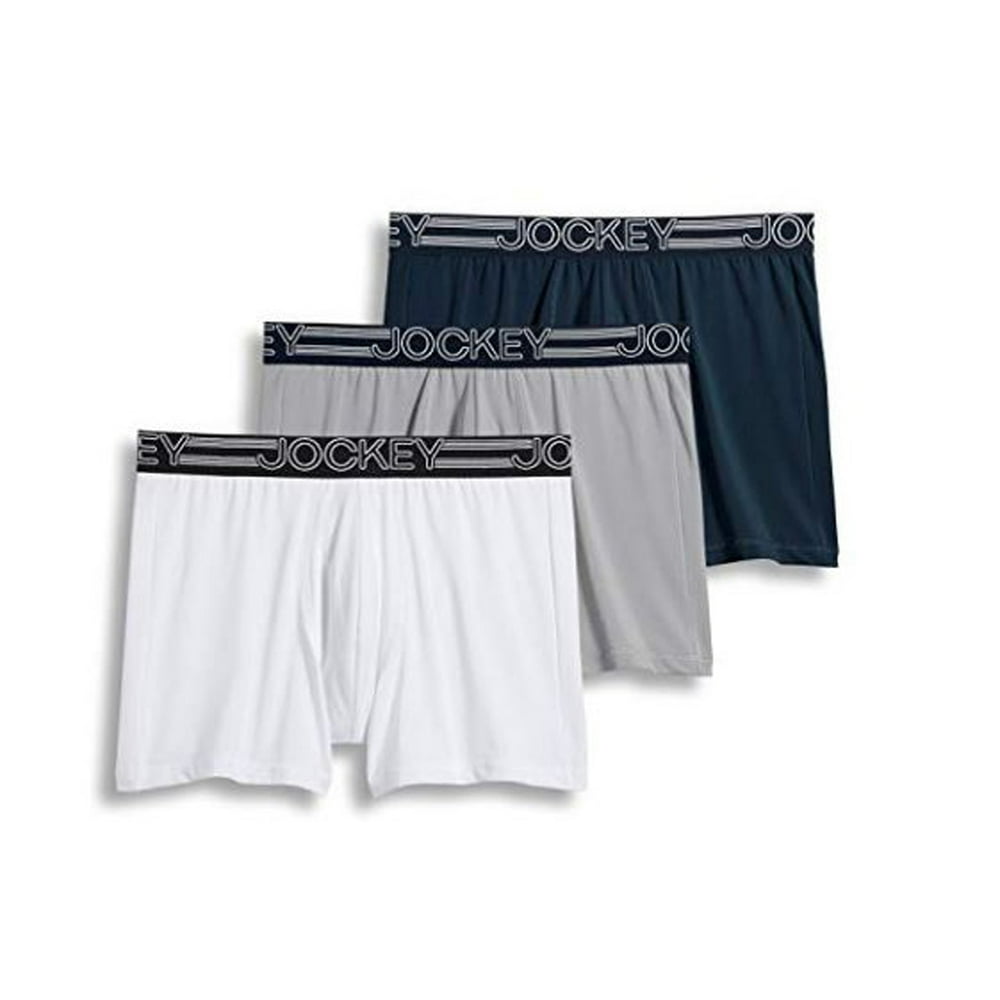 Jockey Jockey Men's Underwear Active Microfiber Boxer Brief 3 Pack