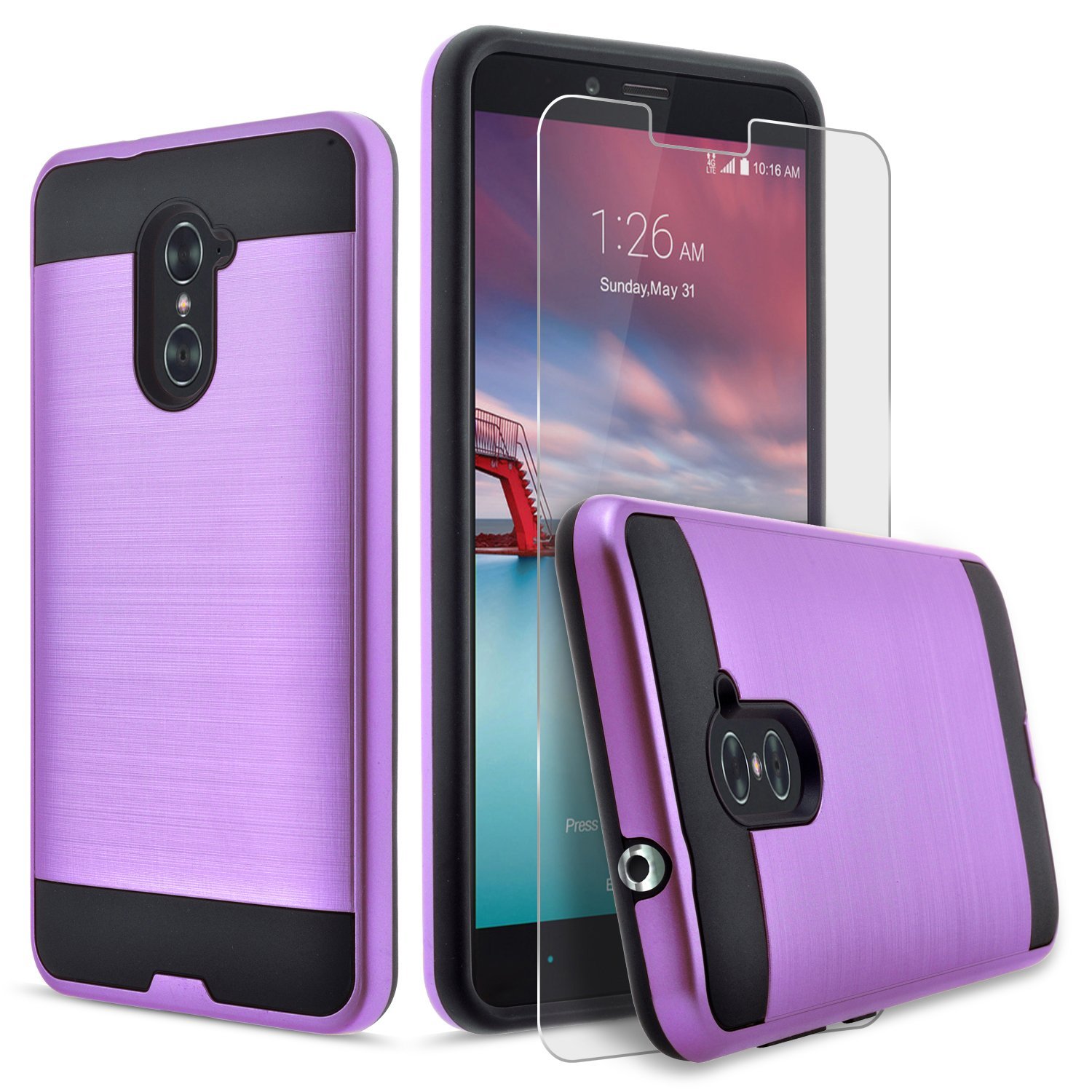 Jitterbug Smart 2 Case, 2Piece Style Hybrid Shockproof Hard Case Cover