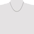 thumbnail image 5 of White Sterling Silver bracelet Cable chain 18 in 3.95 mm, 5 of 5