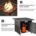thumbnail image 3 of PARKWELL 4 Pieces Outdoor Sofa Furniture Sets with 30" Fire Pit Table and Swivel Glider for Patio Garden Poolside Deck,Gray Wicker and Gray Cushions, 3 of 8