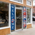 thumbnail image 5 of JeashCHAT 4th of July Decorations Banners Porch Sign Outdoor Hanging Banners Front Door Wall Decor, 71"x12", 5 of 6