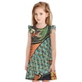 thumbnail image 1 of Easygdp Robe de Pyjama Poisson Riche pour Filles, Chemise de Nuit Princesse pour Filles, Manches à Volants Adorables, Sans Fermetures Éclair Ni Boutons-Petit, 1 of 6
