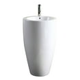 thumbnail image 6 of Fine Fixtures Island Pedestal, Elegant One Piece Pedestal Sink, Vitreous China, 6 of 8