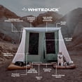 thumbnail image 6 of WHITEDUCK PROTA 4-Season Waterproof Canvas Cabin Tent w/Windows and Awning for 4-8 People - Perfect for Family Camping, Hunting (Standard, Desert Red, 10' x 10'), 6 of 7