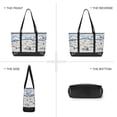 thumbnail image 6 of FORMRS Canvas Laptop Tote Bag for Women with 15.6" Computer Compartments Shoulder Handbag, Light Blue Mountain, 6 of 7