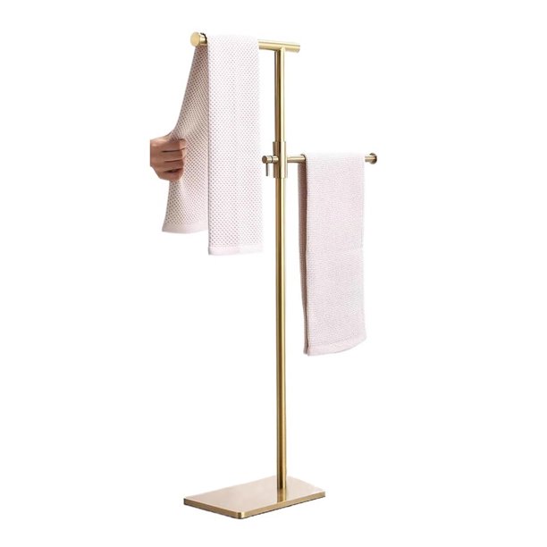 Toallero de piso de acero inoxidable, toallero Vertical for bañera y baño, estante de almacenamiento for baño