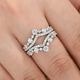 thumbnail image 6 of Wuziwen Crown Double Ring Enhancers Guard for Engagement Rings Vintage Wedding Bands for Women 2 Pieces Size 7, 6 of 9