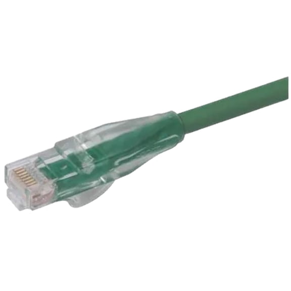 TRD815GR-7 Category 5E RJ45 Molded Ethernet Patch Cord, Cat 5e, Green, 7ft, TRD815 Series