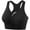 Black, variant on LYMAYTER Sports Bras for Women's Front-Zip Bras Yoga Running Lightweight Comfort Bralette S-4XL