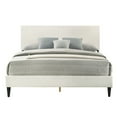 thumbnail image 2 of GALANO Bayson Queen Platform Bed with Headboard – Brooklyn Cream, 2 of 6