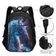 thumbnail image 3 of Easygdp Crystal Pattern White Horse Mochila para Laptop de Viaje con Puerto USB, Mochila para Laptop con Puerto de Carga USB para Mujeres y Hombres, 3 of 7