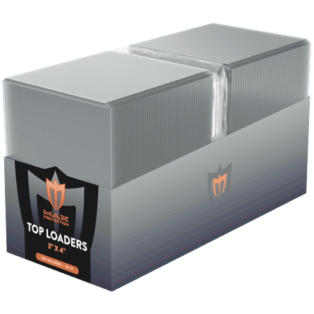 Max Protection 100ct Toploaders & Soft Sleeves Combo - Hard Plastic Card Protectors for Sports, Trading, and Baseball Cards (500)