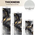 thumbnail image 4 of Gray Marble Gold Wave Pattern Kitchen Rugs Sets Of 3,Kitchen Runner Rugs Non Skid Washable,Decorative Kitchen Floor Mats for Kitchen,Sink,Laundry,17"x30"+ 17"x47" + 17"x59", 4 of 6