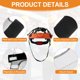 thumbnail image 3 of Banda para sudor de casco Uxcell, (Negro, 6 Pcs), forro de casco de algodón lavable, bandas de sudor reutilizables, adecuadas para - almohadilla de confort para casco de seguridad/casco de soldador, 3 of 6
